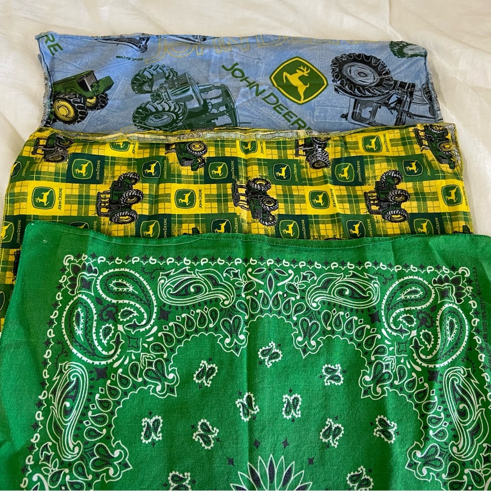 John Deere cotton bandana hankerchief